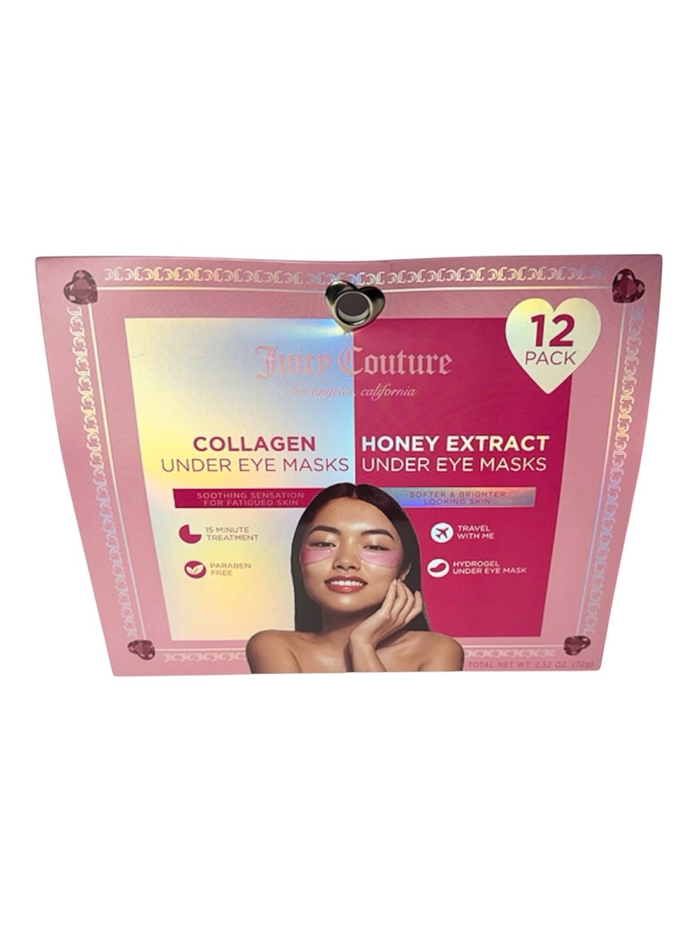 Juicy Couture Collagen Honey Extract Under Eye Masks 12 Pack Hydrogel Eyepatches